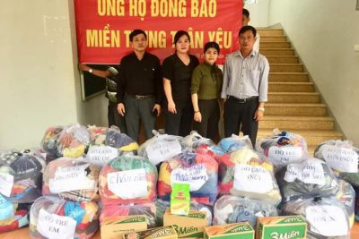 THẦY TRÒ TRƯỜNG THCS HÙNG VƯƠNG ỦNG HỘ ĐỒNG BÀO MIỀN TRUNG BỊ THIÊN TAI