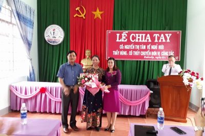 LỄ CHIA TAY CÔ NGUYỄN THỊ TÂM VỀ NGHỈ HƯU