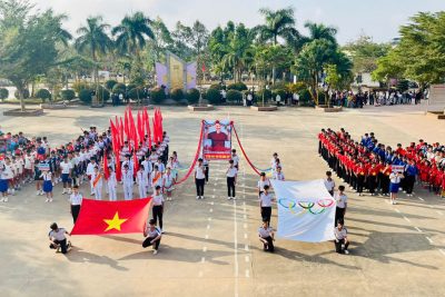 TRƯỜNG THCS HÙNG VƯƠNG THAM GIA HỘI KHOẺ CẤP XÃ XUẤT SẮC ĐẠT GIẢI NHẤT TOÀN ĐOÀN